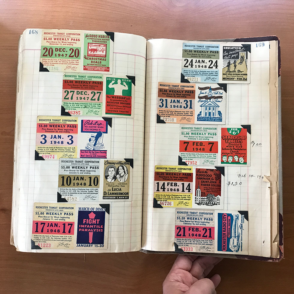 Rochester History Reflected in Collection of Bus Passes