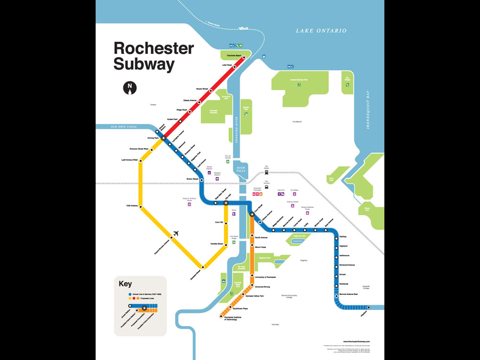 Rochester subway 'fantasy' map.