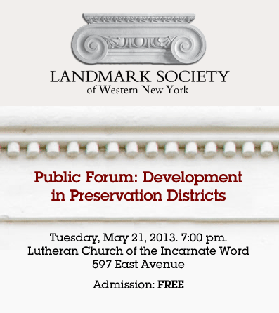 Public Forum: Development in Preservation Districts