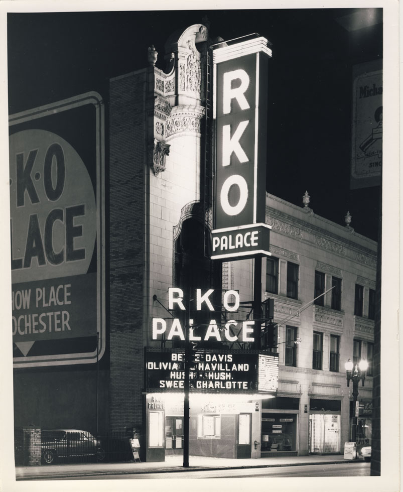 Rochester's RKO Palace Theater prior to demolition. Main entrance on Clinton Ave. 1964. The theater originally opened on December 25, 1928 as 