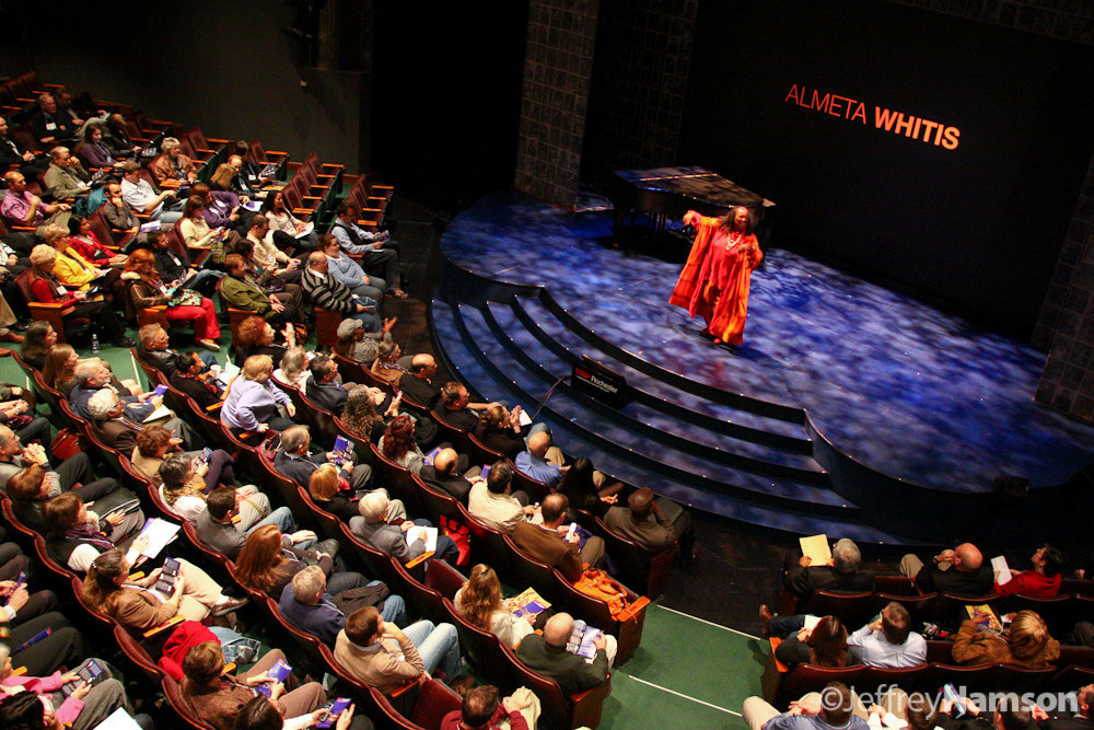 Almeta Whitis, Author & Storyteller at TEDxRochester 2010. [PHOTO: Jeffrey Namson]