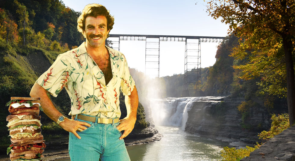 Tom Selleck at Letchworth State Park for RochesterSubway.com