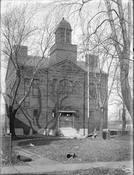This was 25 N. Winton Road, north of East Avenue. The building began as Brighton School District No. 2. and became the Brighton branch of the Rochester Public Library after the village was annexed by the City of Rochester. [PHOTO: Albert R. Stone Collection]