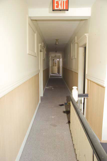 The hallway of 1800-1802 East Avenue. [PHOTO: Andy Olenick, Rochester Public Library]