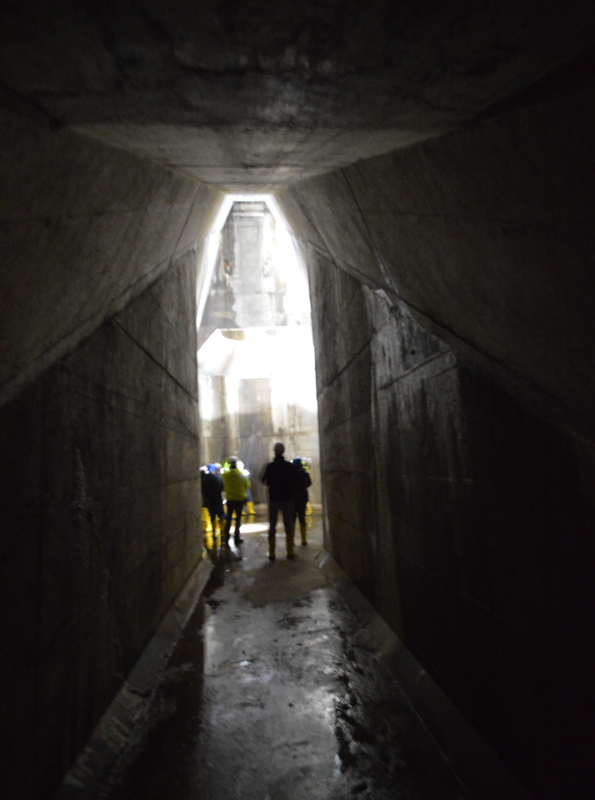 The space opens up into a huge concrete chamber--like entering through the big arched doorway of a cathedral--and suddenly I'm having a religious experience. [PHOTO: RochesterSubway.com]