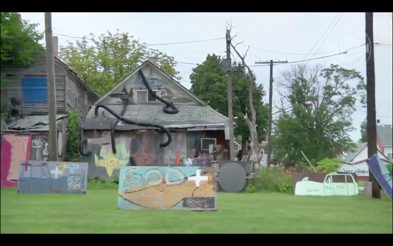 Once a drug infested neighborhood. Now a great big art experiment - the Heidelberg Project.