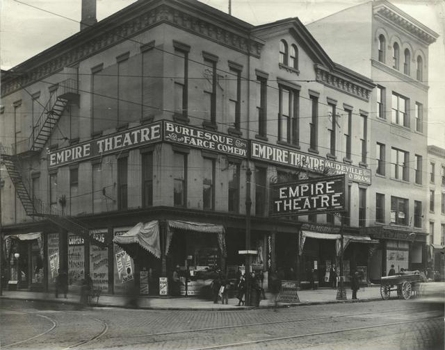 Empire Theatre at Main and Clinton, 1900. [PHOTO: Rochester Public Library]