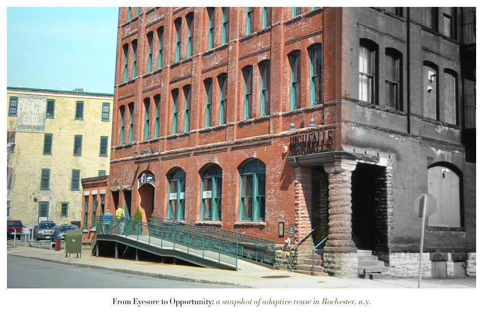 The Partners Building on Mill Street. From Eyesore to Opportunity: a snapshot of adaptive reuse in Rochester N.Y.