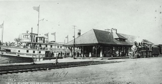 This is the transit shed, shown on the plat maps. [PHOTO: Rochester Public Library]