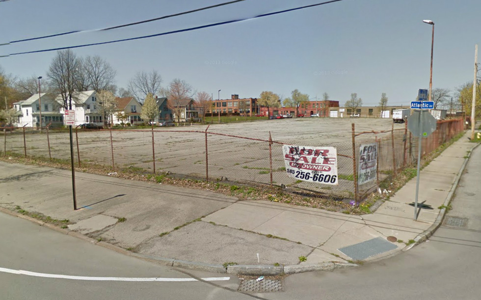 The corner of Atlantic and Anderson in the Holmes Tract. Gleason doesn't want this lot anymore. Maybe we can put it to good use? [PHOTO: Google Streetview]