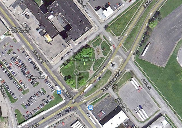 Lomb Memorial Park, Rochester NY. [IMAGE: Google Maps]