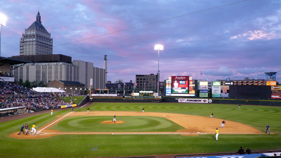 Rochester's Frontier Field will host the 2013 Field of Dreams Game. [PHOTO: RocPX.com]