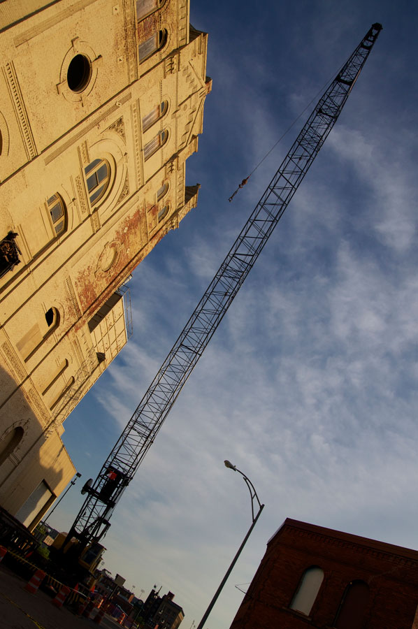 Genesee Brewery, demolition of historic Cataract Brewhouse. [PHOTO: Rick U.- RocPx.com]