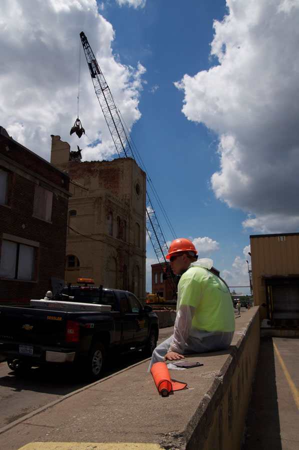 Genesee Brewery, demolition of historic Cataract Brewhouse. [PHOTO: Rick U.- RocPx.com]