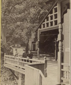 A stereoscopic view from the porch at the Glen House. c.1892. [PHOTO: New York Public Library]