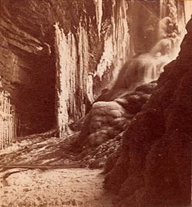 3D Stereogram of High Falls (c.1870) [PHOTO: Rochester Public Library]
