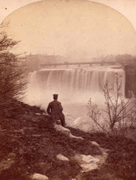 3D Stereogram of High Falls (c.1885) [PHOTO: Rochester Public Library]
