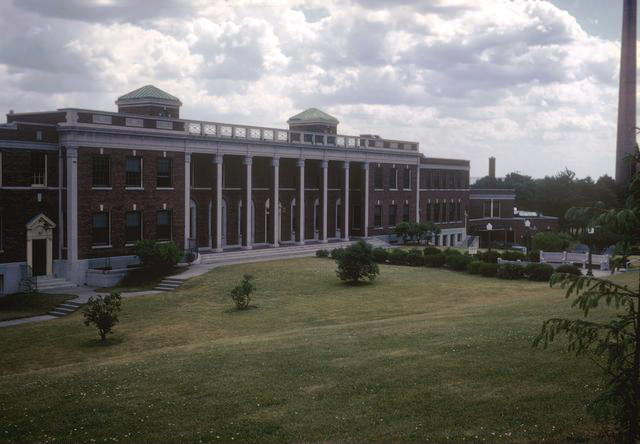 A view of the former Children's Building of the Iola Sanatorium. August, 1966. [PHOTO: Brighton Municipal Historian Collection ]