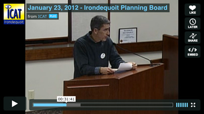 Watch video from the Planning Board Hearing.