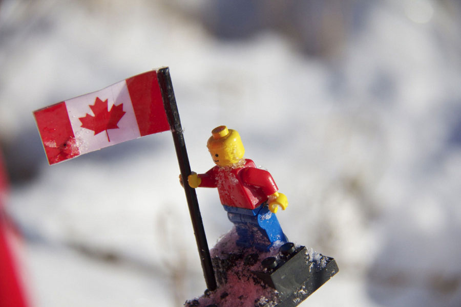 'Buzz' the Lego-naut after his 97 minute space flight. [PHOTO: via Toronto Star]