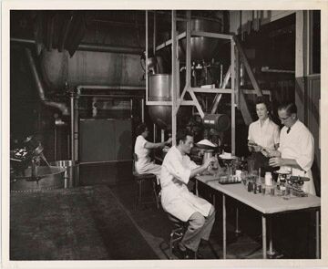 An old photo showing Harper's laboratory that is now filled with tires. [PHOTO: Rochester Museum & Science Center]