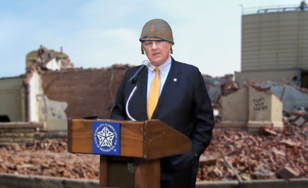 Mayor Thomas Richards has launched a full scale assault on preservation in Rochester. Tommy says, 