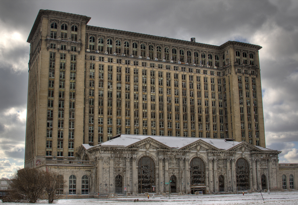 An HDR composition of the Detroit's abandoned Michigan Central Station. (photo: Chris Luckhardt)