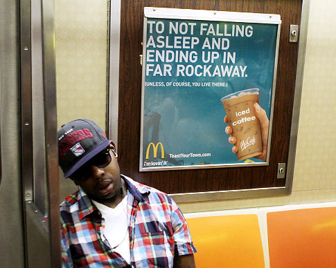 McDonald's pulled this ad because it may have offended residents of Far Rockaway. [PHOTO: NY Daily News]