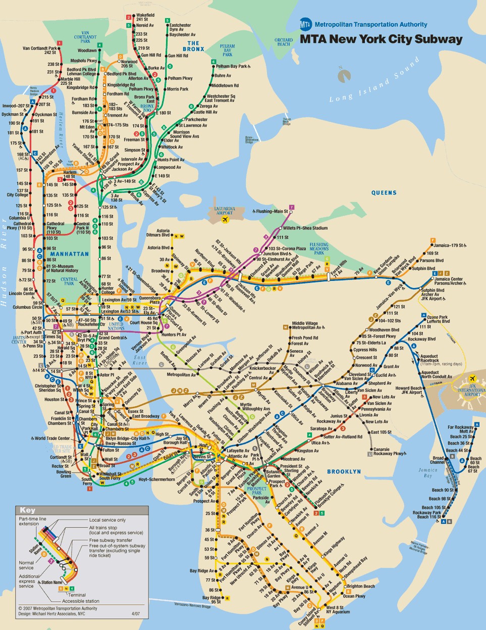 Here's a look at the New York City Subway map. Francisco Hernandez Jr. (13) spent 11 days riding random trains all over the system. I'm so jealous.