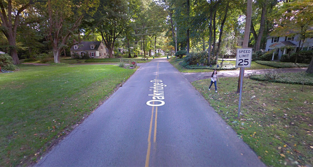 Some neighbors who live along this road in Irondequoit would like sidewalks. Others would not. [IMAGE: Google Maps]