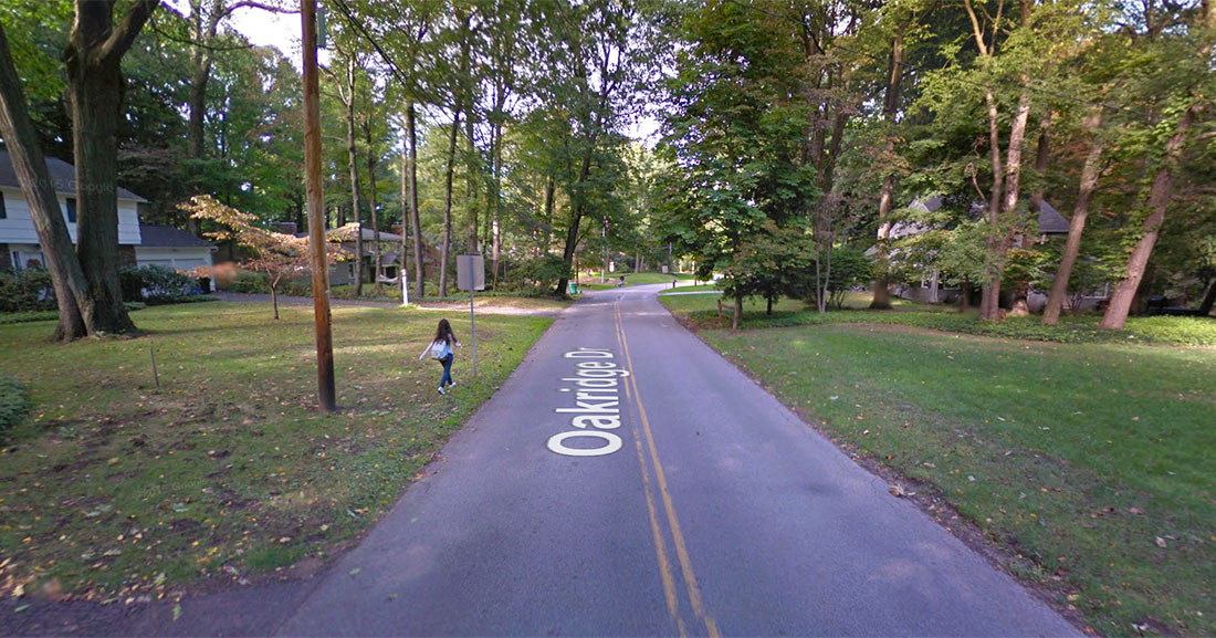 Some neighbors who live along this road in Irondequoit would like sidewalks. Others would not. [IMAGE: Google Maps]