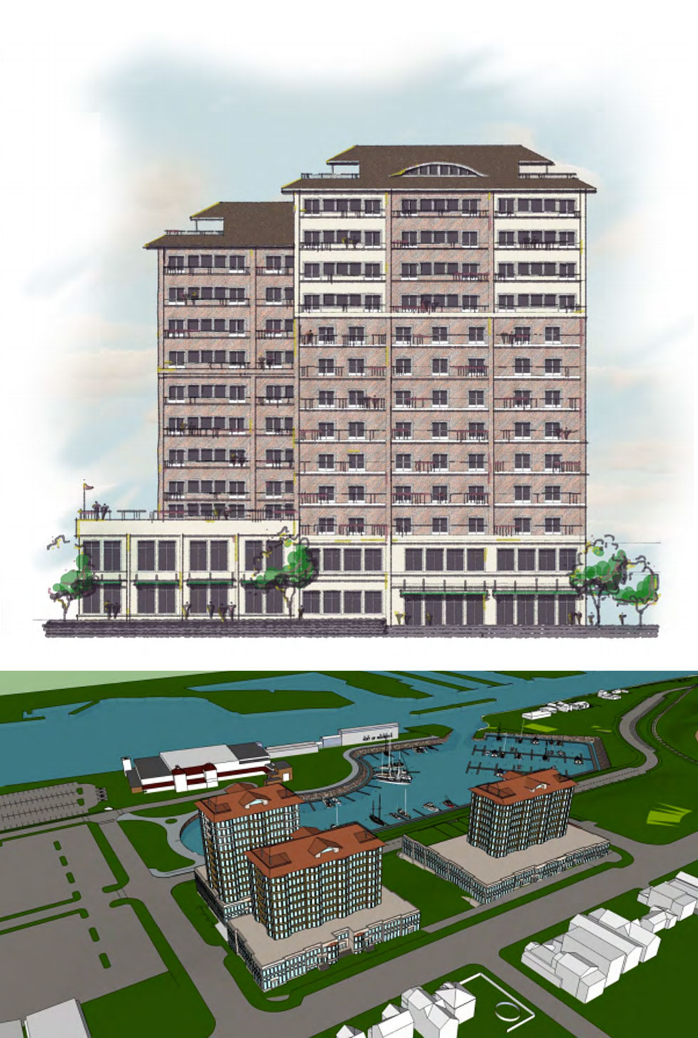 Rochester Waterfront, proposed development at Port of Rochester.