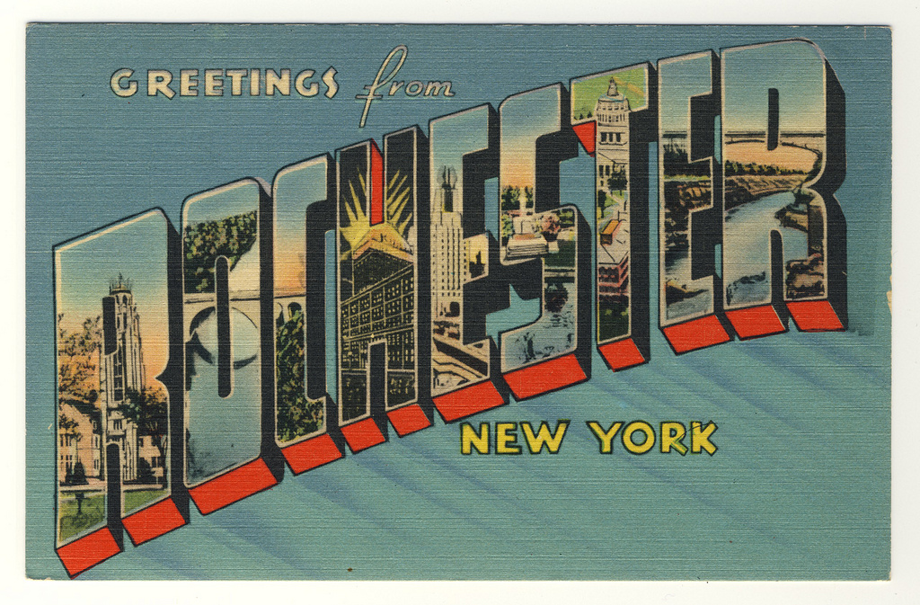 Greetings from Rochester! Now you can flip thru my entire collection of vintage Rochester postcard images on Flickr. New views will be added regularly.