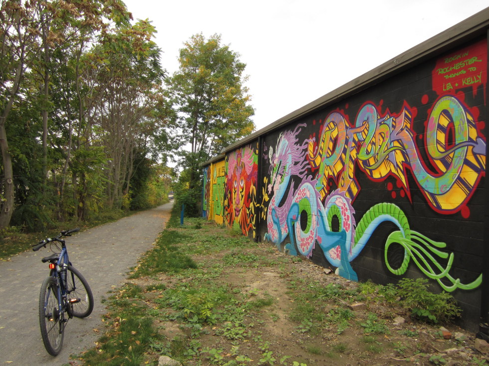 Some images from El Camino and a few Wall\Therapy murals, a wonderful and unique addition to Rochester's trails. [PHOTO: Ryan Green]