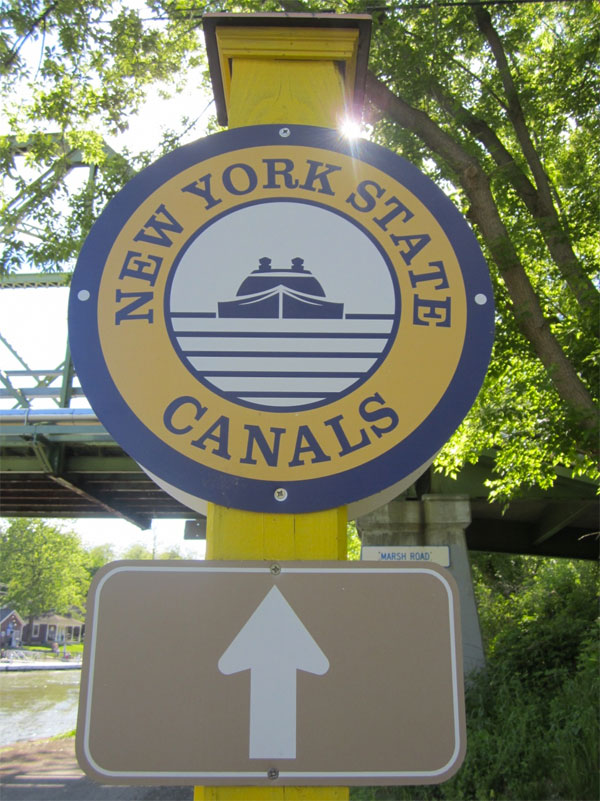Erie Canal Path sign. [PHOTO: Ryan Green]