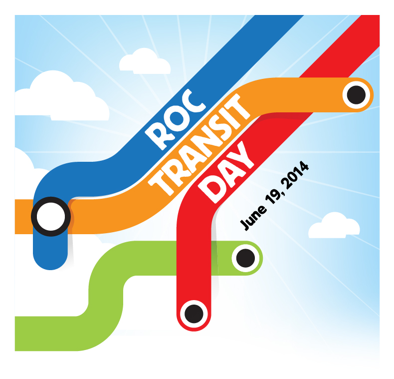 ROC Transit Day is a one day event that encourages Rochesterians to go car-free for one day.