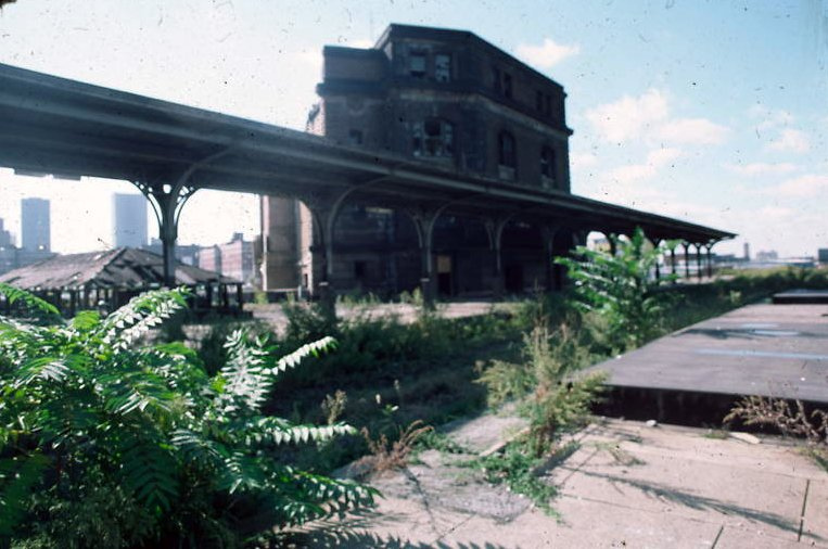 Rochester's NY Central (Bragdon) Station half demolished, c.1970? [PHOTO VIA: John R. Stewart]