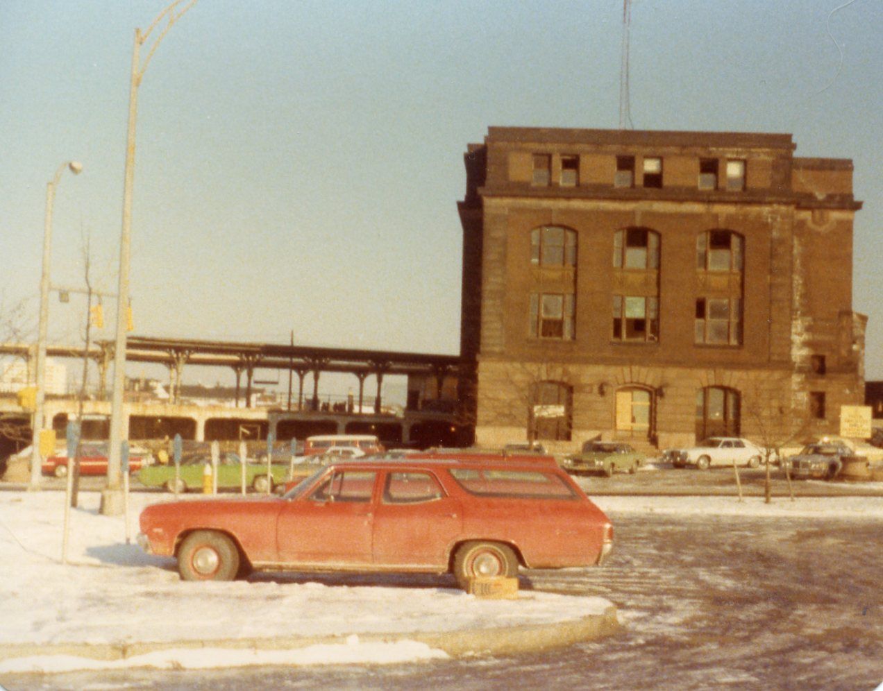 Rochester's NY Central (Bragdon) Station half demolished, c.1970? [PHOTO VIA: Christopher Playford]