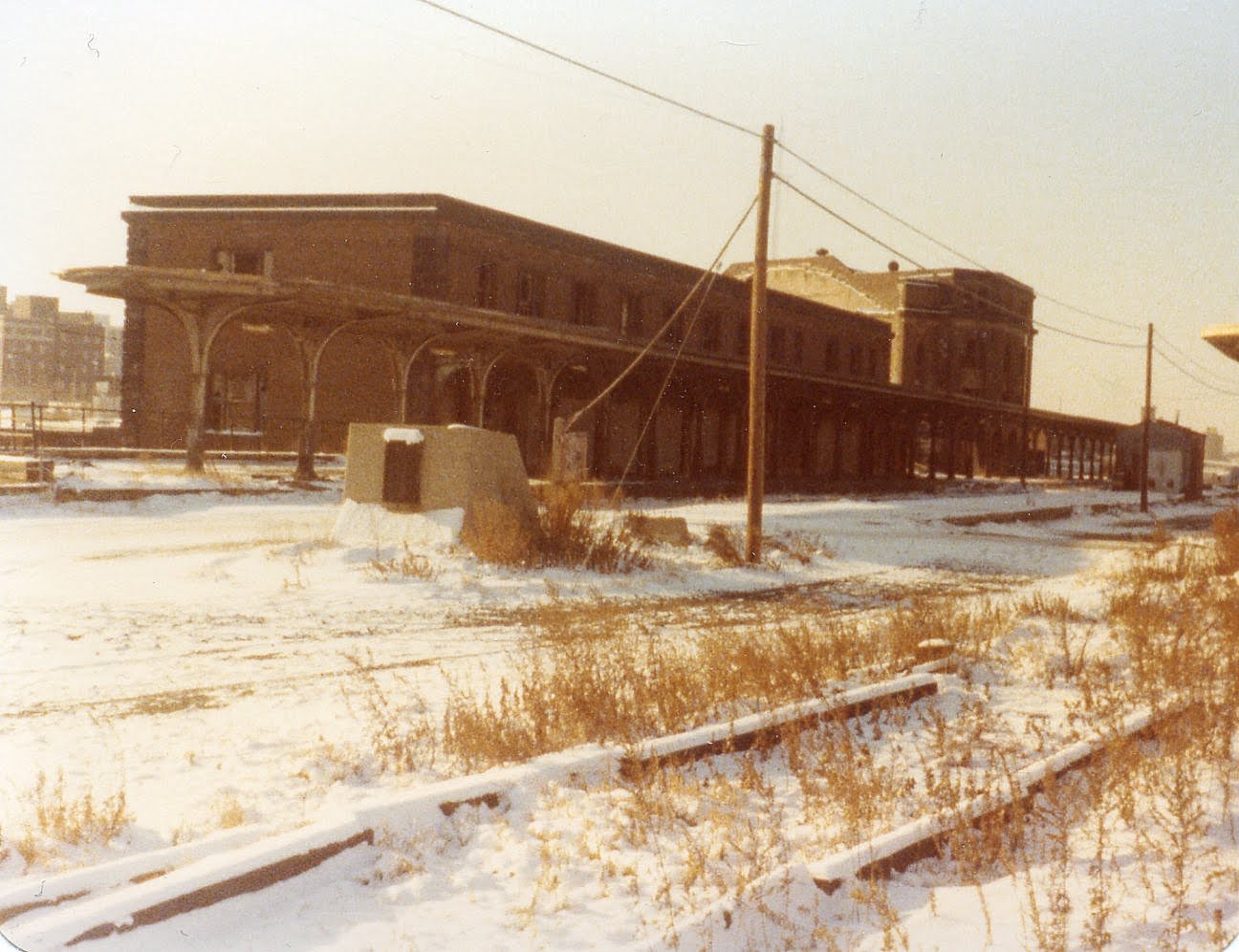 Rochester's NY Central (Bragdon) Station half demolished, c.1970? [PHOTO VIA: Christopher Playford]