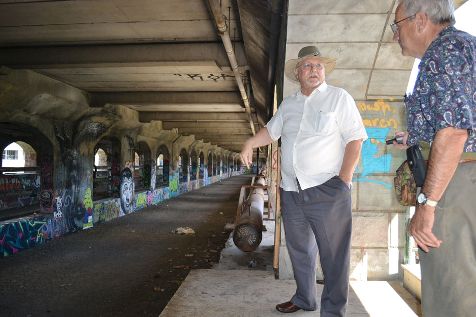 Lewis Childs, co-founder of Broad Street Underground, explains how Rochester's abandoned subway tunnel could be converted into commercial and retail space. [PHOTO: RochesterSubway.com]