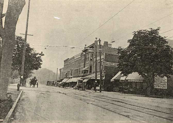 This was Bull's Head in 1895. [PHOTO: Local History Division, Rochester Public Library]