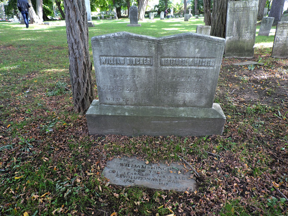 The final resting place of William and Mehetabel Hincher, the first settlers in Charlotte. [PHOTO: Joanne Brokaw]