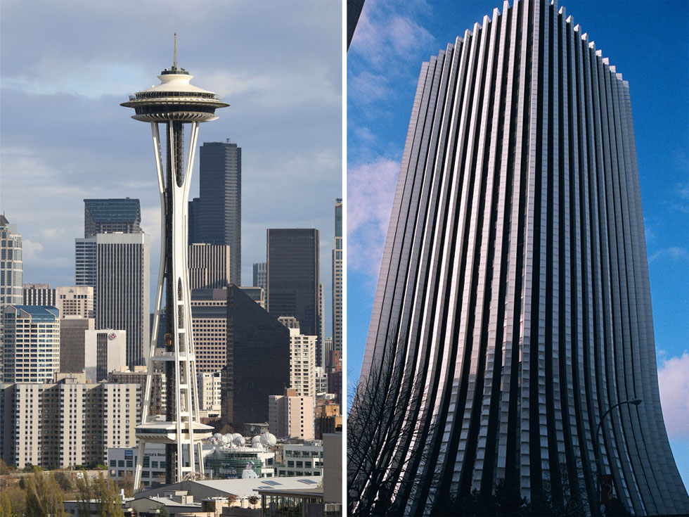 Chase Tower (on the right) has roots in Seattle. [PHOTO: Sm. Caruso, Flickr]