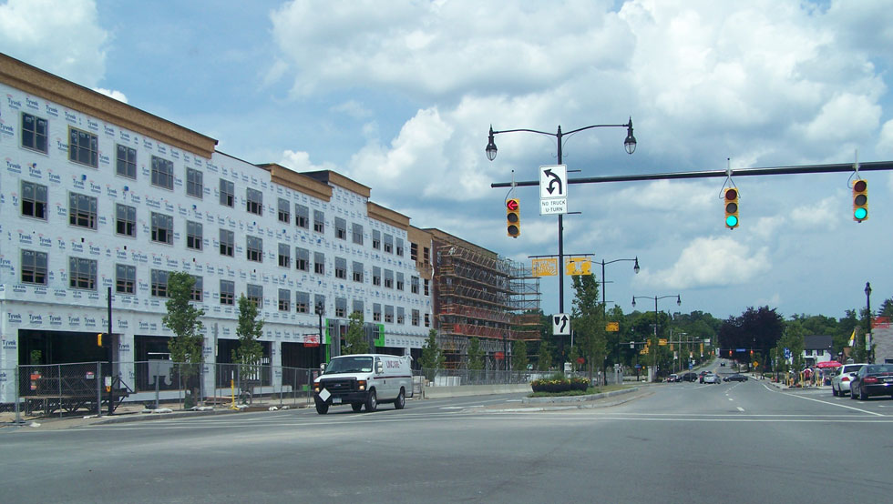 Construction on College Town, at University of Rochester. June 2014. [PHOTO: Jimmy Combs]