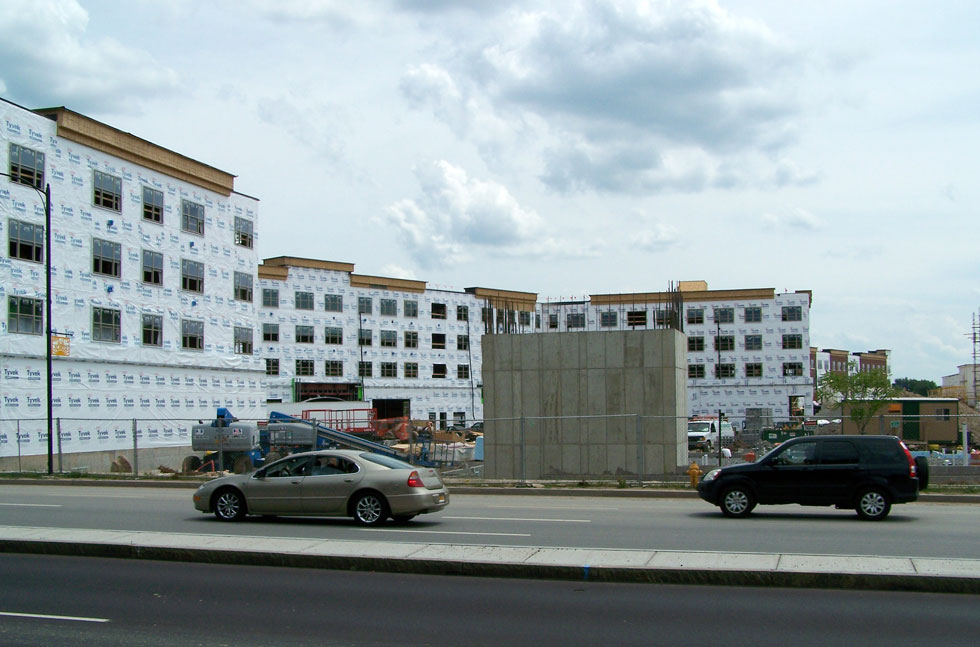 Construction on College Town, at University of Rochester. June 2014. [PHOTO: Jimmy Combs]