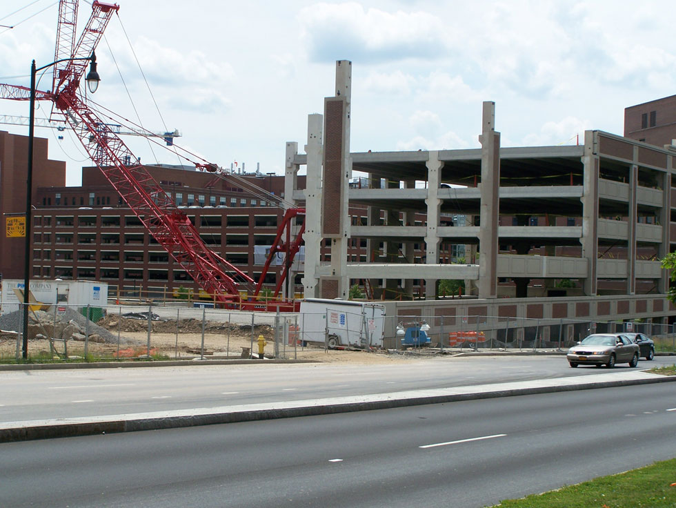 Construction on College Town, at University of Rochester. June 2014. [PHOTO: Jimmy Combs]