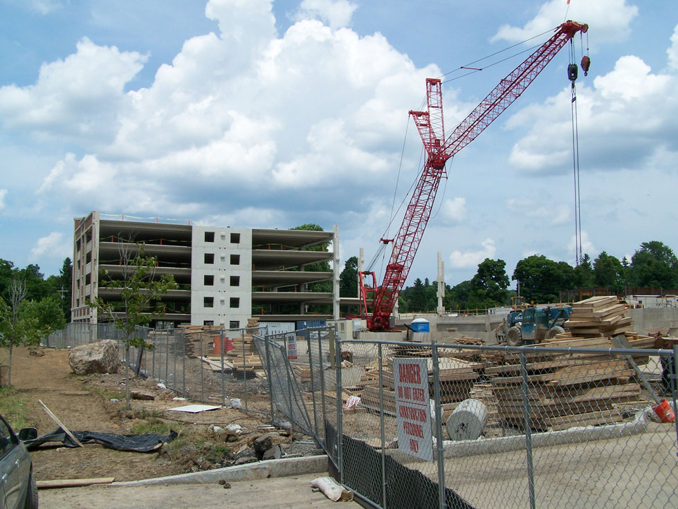 Construction on College Town, at University of Rochester. June 2014. [PHOTO: Jimmy Combs]