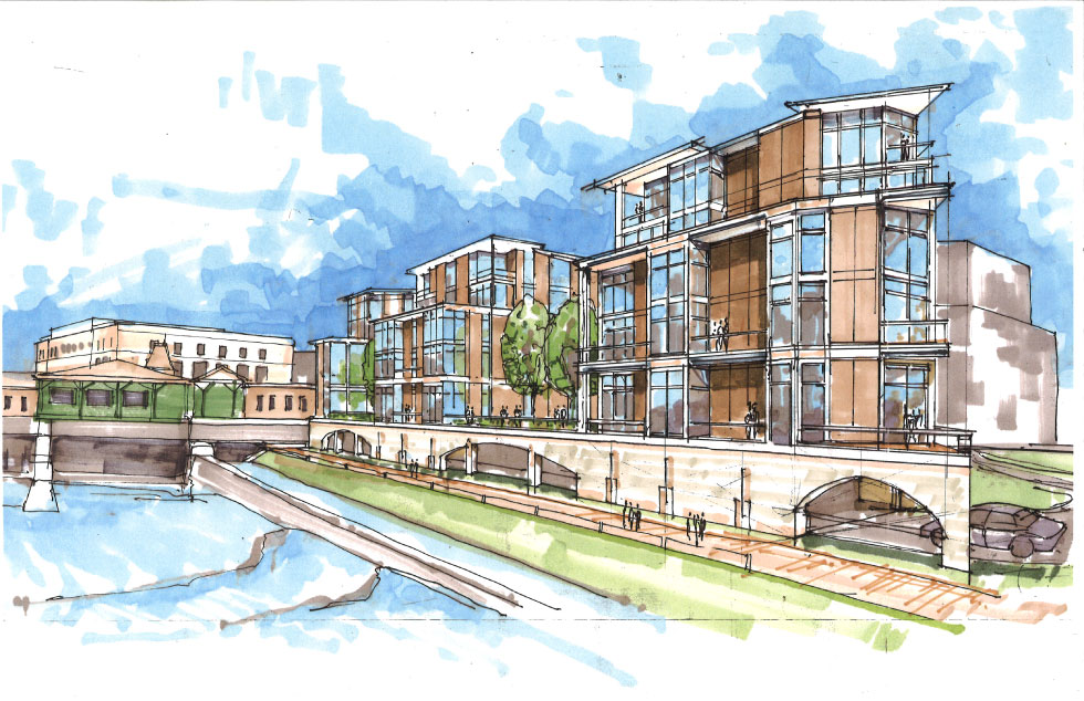 Construction of 124 luxury apartments by Morgan Management could begin early next year, 2015. Although there are a few technical issues and approvals that could hold things up.  [IMAGE: Morgan Management]