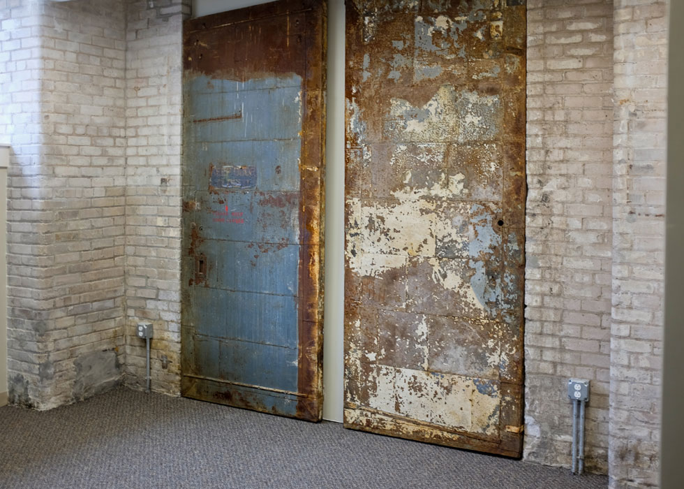 Carriage Factory fire doors, Rochester NY. [PHOTO PROVIDED BY: Preservation Studios]