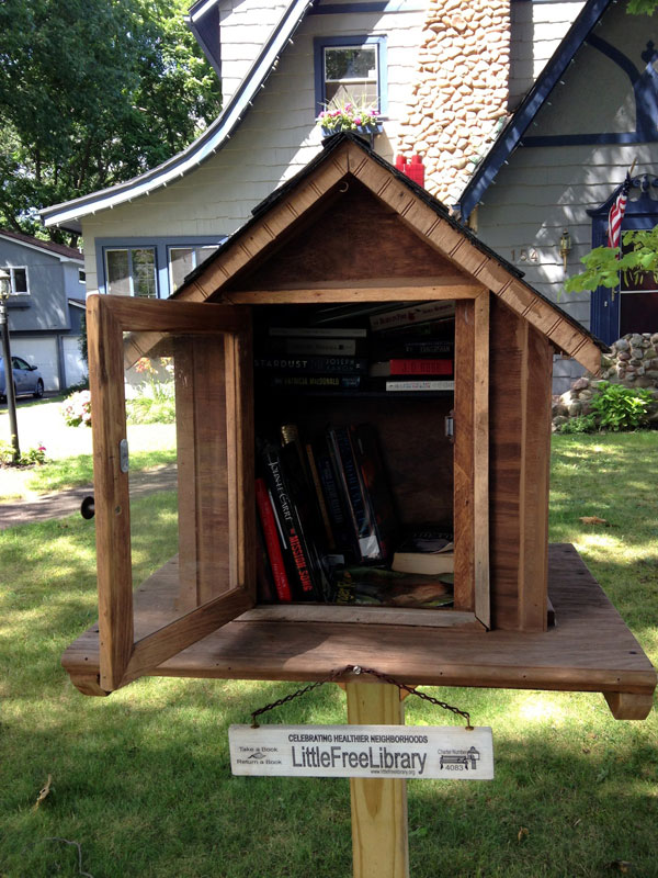Little Free Library at 154 Chestnut Hill Road. [PHOTO: Chris Clemens]